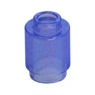Brick Round 1 x 1 Open Stud, Opal Trans-Purple