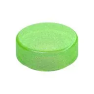 Tile Round 1 x 1, Opal Trans-Bright Green