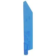 Large Figure Weapon Sword, Blade with Bar, Single Edge, Opal Trans-Dark Blue
