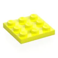Plate 3 x 3, Vibrant Yellow