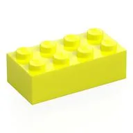 Brick 2 x 4, Vibrant Yellow