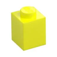 Brick 1 x 1, Vibrant Yellow