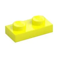 Plate 1 x 2, Vibrant Yellow