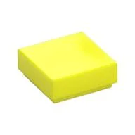 Tile 1 x 1 with Groove, Vibrant Yellow