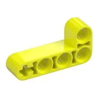 Technic Beam 2 x 4 L-Shape Thick, Vibrant Yellow