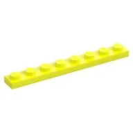 Plate 1 x 8, Vibrant Yellow