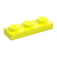 Plate 1 x 3, Vibrant Yellow