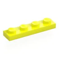 Plate 1 x 4, Vibrant Yellow