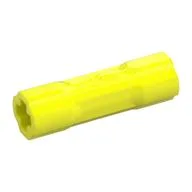Technic Driving Ring Connector Smooth [2 rounded and 2 flat side walls], Vibrant Yellow