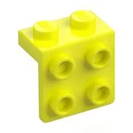 Bracket 1 x 2 - 2 x 2, Vibrant Yellow
