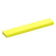 Tile 1 x 6 with Groove, Vibrant Yellow