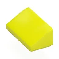 Brick Sloped 30° 1 x 2 x 2/3, Vibrant Yellow