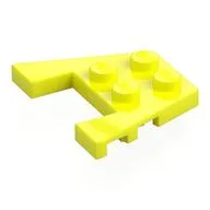 Wedge Plate 3 x 4 with Stud Notches [Reinforced Underside], Vibrant Yellow