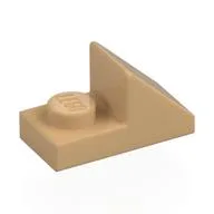 Brick Sloped 45° 2 x 1 with 2/3 Cutout [New Version], Warm Tan