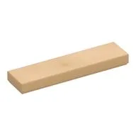Tile 1 x 4 with Groove, Warm Tan