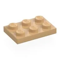 Plate 2 x 3, Warm Tan