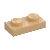 Plate 1 x 2, Warm Tan