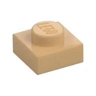 Plate 1 x 1, Warm Tan