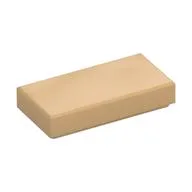 Tile 1 x 2 with Groove, Warm Tan