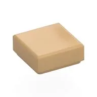 Tile 1 x 1 with Groove, Warm Tan
