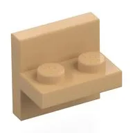Bracket 2 x 2 with 1 x 2 Vertical Studs, Warm Tan