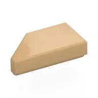 Tile 1 x 2 with Stud Notch Right, Warm Tan