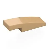 Brick Curved 3 x 1 x 2/3, Warm Tan