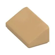Brick Sloped 30° 1 x 2 x 2/3, Warm Tan