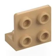 Bracket 1 x 2 - 2 x 2 Inverted, Warm Tan