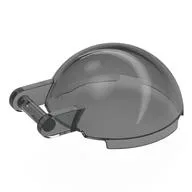 Windscreen 4 x 4 x 1 2/3 Canopy Half Sphere with Handle, Trans-Black