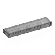 Tile 1 x 4 with Groove, Trans-Black
