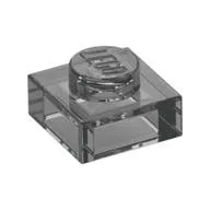 Plate 1 x 1, Trans-Black