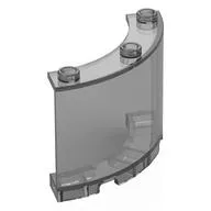 Panel 4 x 4 x 3 Quarter Cylinder, Trans-Black
