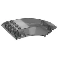 Windscreen 10 x 6 x 2 Curved, Trans-Black