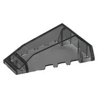 Windscreen 4 x 6 x 1 2/3 Wedge Angled, Trans-Black