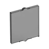 Glass for Window 1 x 2 x 2 Flat, Trans-Black