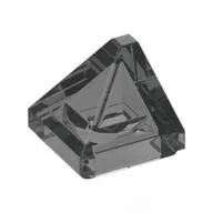 Brick Sloped 30° 1 x 1 x 2/3 Double Corner, Trans-Black