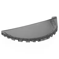 Windscreen Curved 6 x 12 x 2, Trans-Black