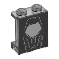 Panel 1 x 2 x 2 with Silver Engine Cover Print, Trans-Black
