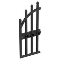Gate 1 x 4 x 9 Arched with Bars and Three Studs, Pearl Titanium