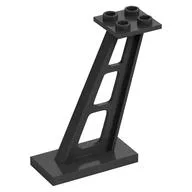 Support 2 x 4 x 5 Stanchion Inclined [5mm wide posts], Pearl Titanium