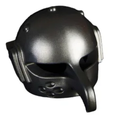 Helmet Orc with Curved Nose Protector (Frodo), Pearl Titanium