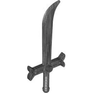 Weapon Sword, Curve with Wide Hilt, Pearl Titanium