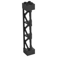 Support 2 x 2 x 10 Girder Triangular Vertical - Type 4 - 3 Posts, 3 Sections, Pearl Titanium