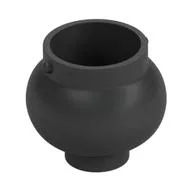 Minifig Pot Small with Handle Holders, Pearl Titanium