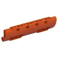 Technic Panel Curved 11 x 3 with 10 Pin Holes Through Panel Surface, Reddish Orange