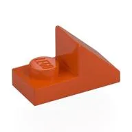 Brick Sloped 45° 2 x 1 with 2/3 Cutout [New Version], Reddish Orange