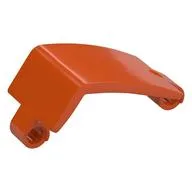Technic Panel Curved and Bent 6 x 3, Reddish Orange