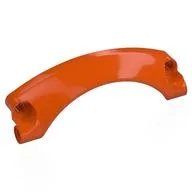 Technic Panel Car Mudguard Arched 9 x 2 x 3, Arched Top #42, Reddish Orange