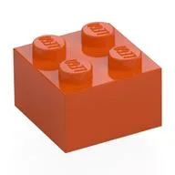 Brick 2 x 2, Reddish Orange